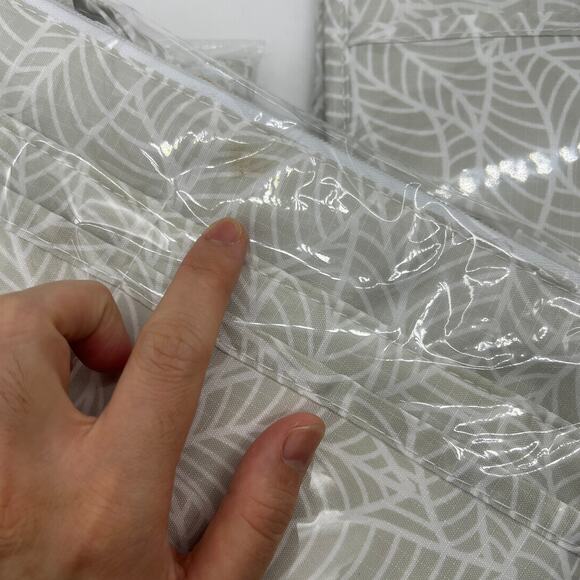 Periea Set of 3 Purse Organizers with Gift Bags Grey Leaves - Picture 5 of 10